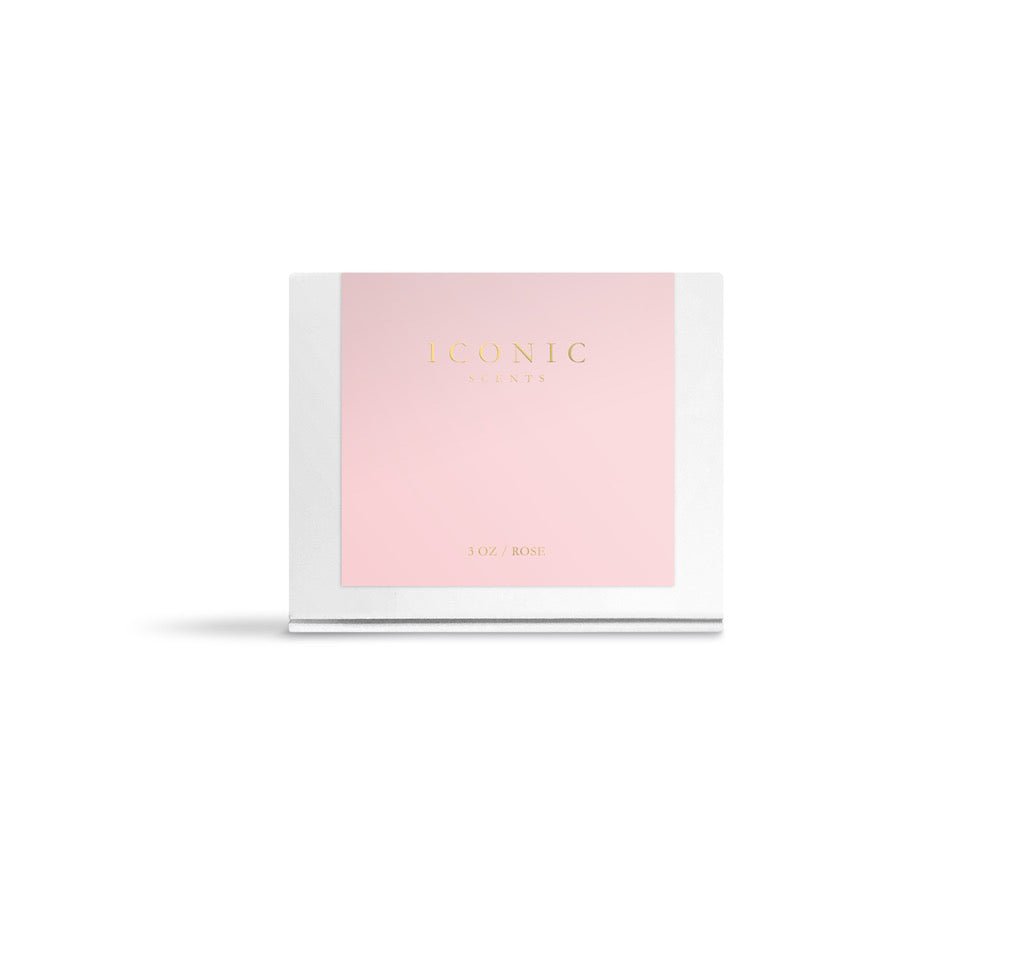 Iconic Rose Candle 3oz - A Perfect Tag Along With A Dozen Roses - Iconic Scents