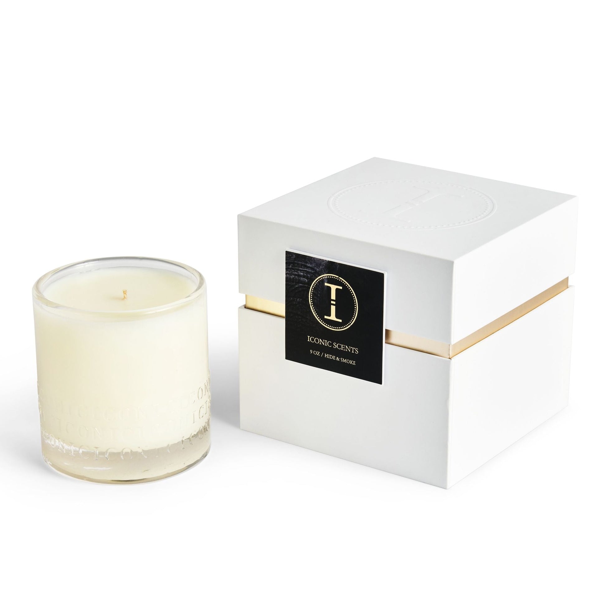 Hide Smoke Candle 9oz - Iconic Scents