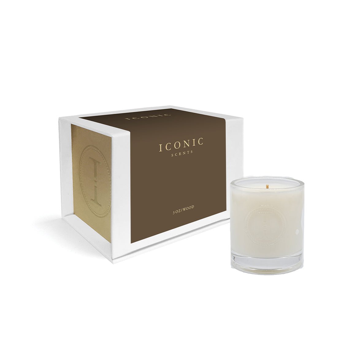 Iconic Wood Candle 3oz - Iconic Scents